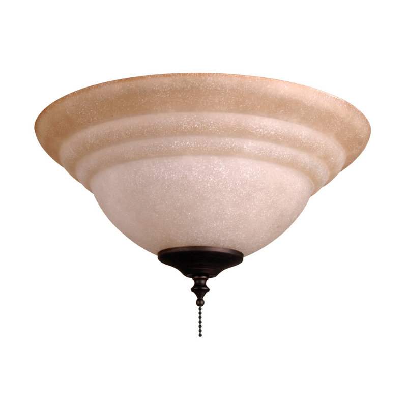 World Menagerie Elegance 2Light Universal Ceiling Fan Bowl Light Kit